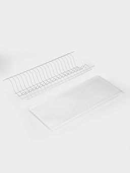 Сушилка для посуды с поддоном для шкафа 60 см, 56.5×25.6 см, белая