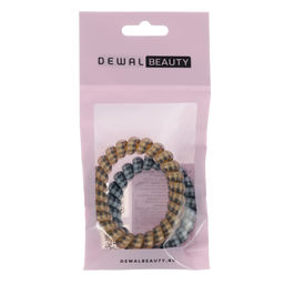 Резинки для волос Dewal Beauty цвет серый, бежевый (2 шт.) 3017BD