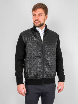 Жакет мужской GREG G139-KF-стёжка D1 (черный)
