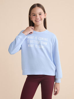 Bisiklet Yaka K?z ?ocuk Sweatshirt 2li