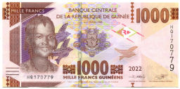 1000 франков 2022 года Гвинея