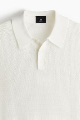 Polo en punto calado Regular Fit - H&m фото 3