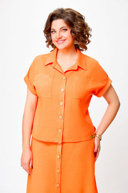 Блуза Swallow 803.2 черный+серебряный узор фото 561