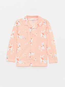 G?mlek Yaka Uzun Kollu Bask?l? K?z Bebek Pijama Tak?m? - Waikiki фото 2