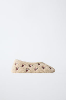 ZAPATILLA FLORES / Beige