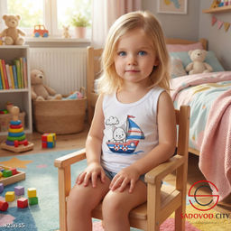 Майка для девочки с рисунком