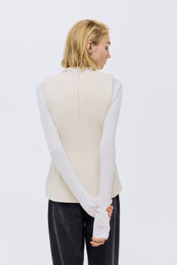 Top en punto roma con peplum - H&m фото 6