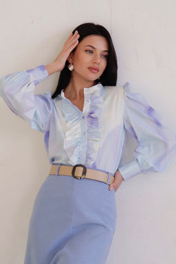 11021 Блуза с оборками