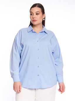 Блузка голубая BL11582BLU13