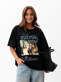 Футболка женская MIST Culture, размер 50, чёрная