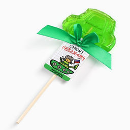 Цена за 2 шт. Леденец машинка Самому отважному, 25 г - Фабрика счастья фото 3