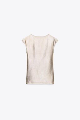 METALLIC T-SHIRT - Zara фото 5