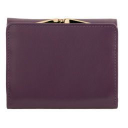 Итальянский женский кожаный кошелек DuDu серии Corsica | темно-фиолетовый - Dudubags фото 6