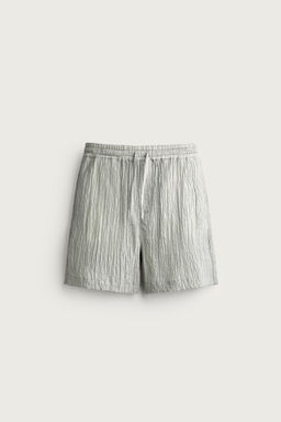 BERMUDA RELAXED FIT RELIEVE / Gris claro - Zara фото 7