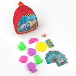 Рюкзак детский с набором для игры в песочнице Грузовичок - NAZAMOK KIDS фото 2