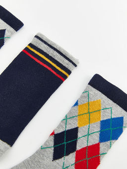 Desenli Erkek ?ocuk Soket ?orap 5li