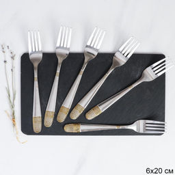 Вилка столовая 6 штук Золото Рубенс / MJT22-1 /уп 100/410 10