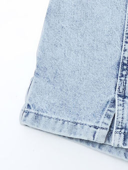 Basic K?z ?ocuk Jean ?ort Etek