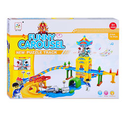 Трек "Карусель" с туннелем (свет/звук) в коробке