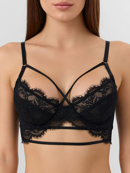 Бюстгальтер женский с мягкими чашками черный