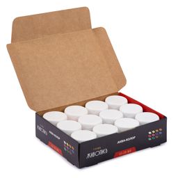 Краска гуашь Аква-колор Живопись набор в картонной упаковке JIV-G12 12 цв. х 20 мл  фото 4