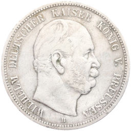 5 марок 1876 года В Германия (Пруссия)