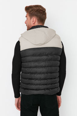 Trendyolmilla Man Siyah Regular Fit Renk Bloklu K?sl?k Sisme Yelek TMNAW23YE00000  фото 5