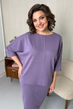 Джемпер Rumoda 2094-Р сиреневый  фото 4