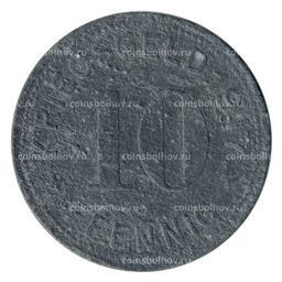 Монета 10 пфеннигов 1917 года Германия  Нотгельд (Меттман)