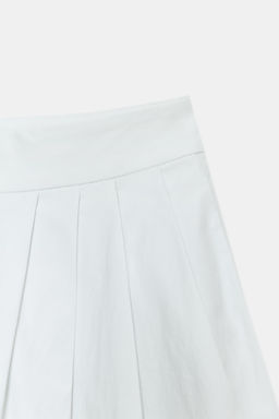 PANTALON VOLUMEN PLIEGUES / Gris azul - Zara фото 8