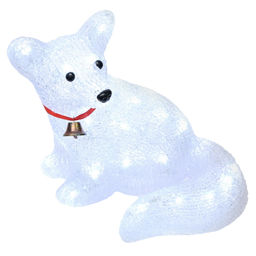 ULD-M3225-032/STA WHITE IP20 FOX Фигура светодиодная Лисенок, 33*25см, 32 светодиода. Белый свет. Провод прозрачный. TM Uniel - Volpe фото 2