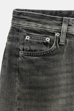 JEANS ZW COLLECTION ANKLE RELAXED TIRO MEDIO / Gris - Zara фото 7