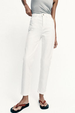 Z.01 HIGH-WAIST MOM FIT JEANS - Zara фото 16