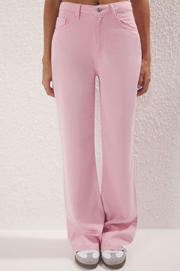 Vizon %100 Tencel Yuksek Bel Wide Leg Jeans TWOSS25JE00262 - Trendyolmilla фото 9