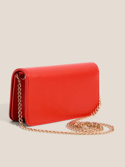 Клатч LOVE MOSCHINO SCRIPT SLG Артикул 4463877, рубиновый  фото 3