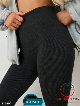 Женские леггинсы бесшовные с мехом