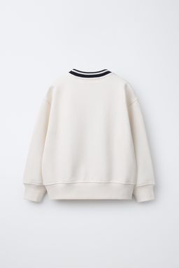 SUDADERA ESTAMPADA TEXTO / Crudo - Zara фото 3