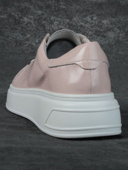 05-PDD215-5 LT. PINK Кроссовки женские (натуральная кожа)