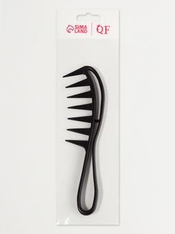 Цена за 3 шт. Расчёска для кудрявых волос, 18.5×5 см, чёрная