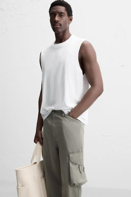 COTTON TANK T-SHIRT - Zara фото 5