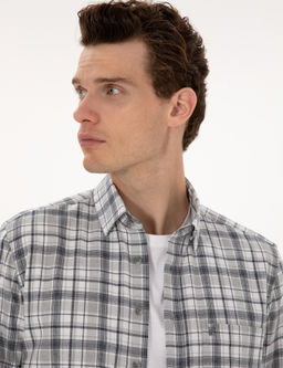Lacivert Regular Fit Uzun Kollu G_mlek - Pierre cardin фото 3