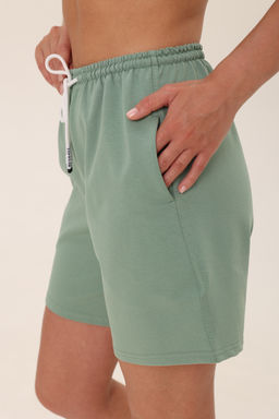 Шорты женские из футера Таиланд фисташка - Амадэль фото 2