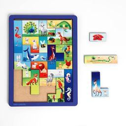 Двусторонний тетрис «‎Животные»‎, 19 деталей