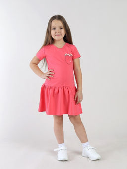 CRB wear / CSKG 64018-25-432 Платье для девочки,малиновый/Ex.Cherubino