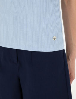 Lacivert Regular Fit Bermuda _ort
