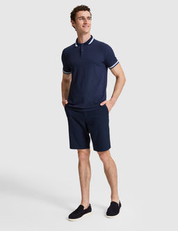Lacivert Slim Fit Dokuma _ort
