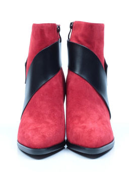 04-A331W-766VB RED Ботинки зимние женские (натуральная замша, натуральный мех)