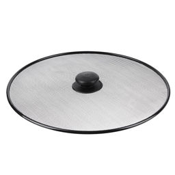Крышка сетка от брызг с ручкой, 29 см, металл. окраш, арт. 884-321