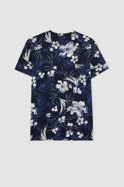 Облегающая футболка с круглым вырезом и короткими рукавами с рисунком - Defacto фото 9