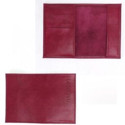 Обложка для паспорта Croco-П-404 (5 кред карт) натуральная кожа бордо крек (239) 236047